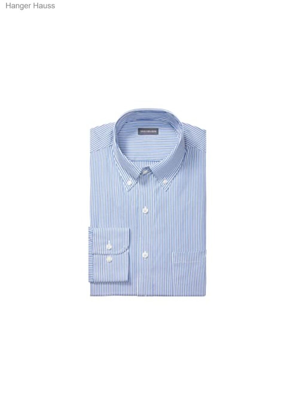 Van Heusen Men's Pinpoint Stripe Dress Shirt Regular Fit Long Sleeve Button